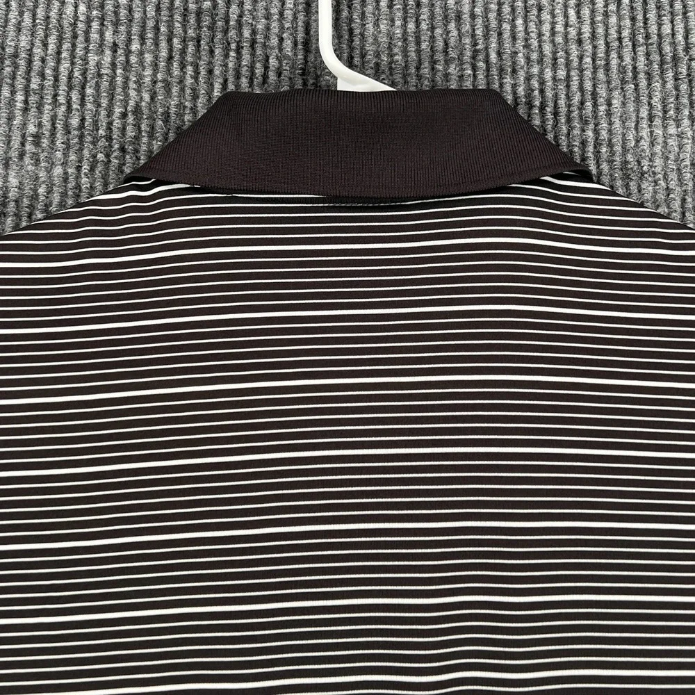 Missouri State Bears Polo Shirt Mens Small Black Striped Short Sleeve Adidas